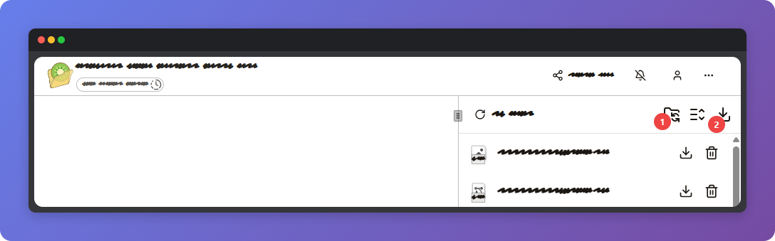 Change save location and bulk download controls in a Collection Web Folder